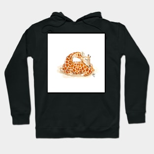 Sleeping baby giraffe Hoodie